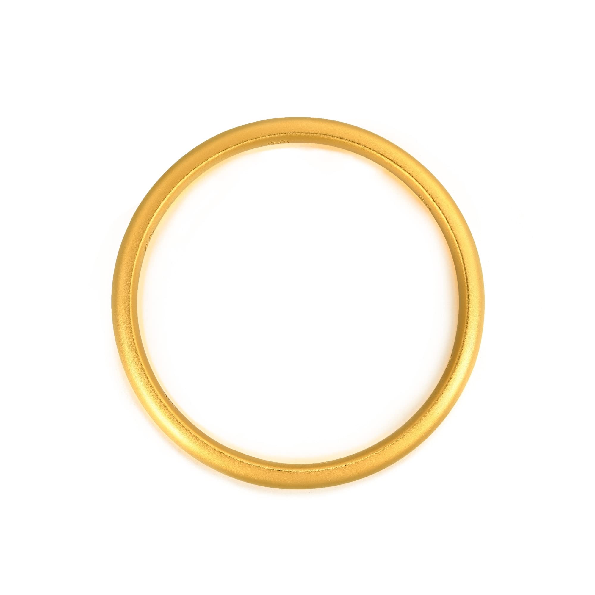 CHOW SANG SANG Cultural Blessings 999.9 24K Solid Gold Price-by-Weight Gold Matte-Finished, Loop Bangle for Women 92290K (Approx. 0.83tael (~31.06g), 8 (Wrist Size:15-16 CM))