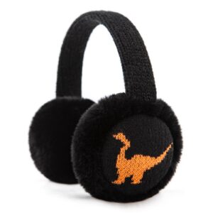 XIAOHAWANG Kids Boy Warm Earmuffs for Children Girl Winter Ear Muffs Cold Weather Ear Warmer(C-Black Yellow)