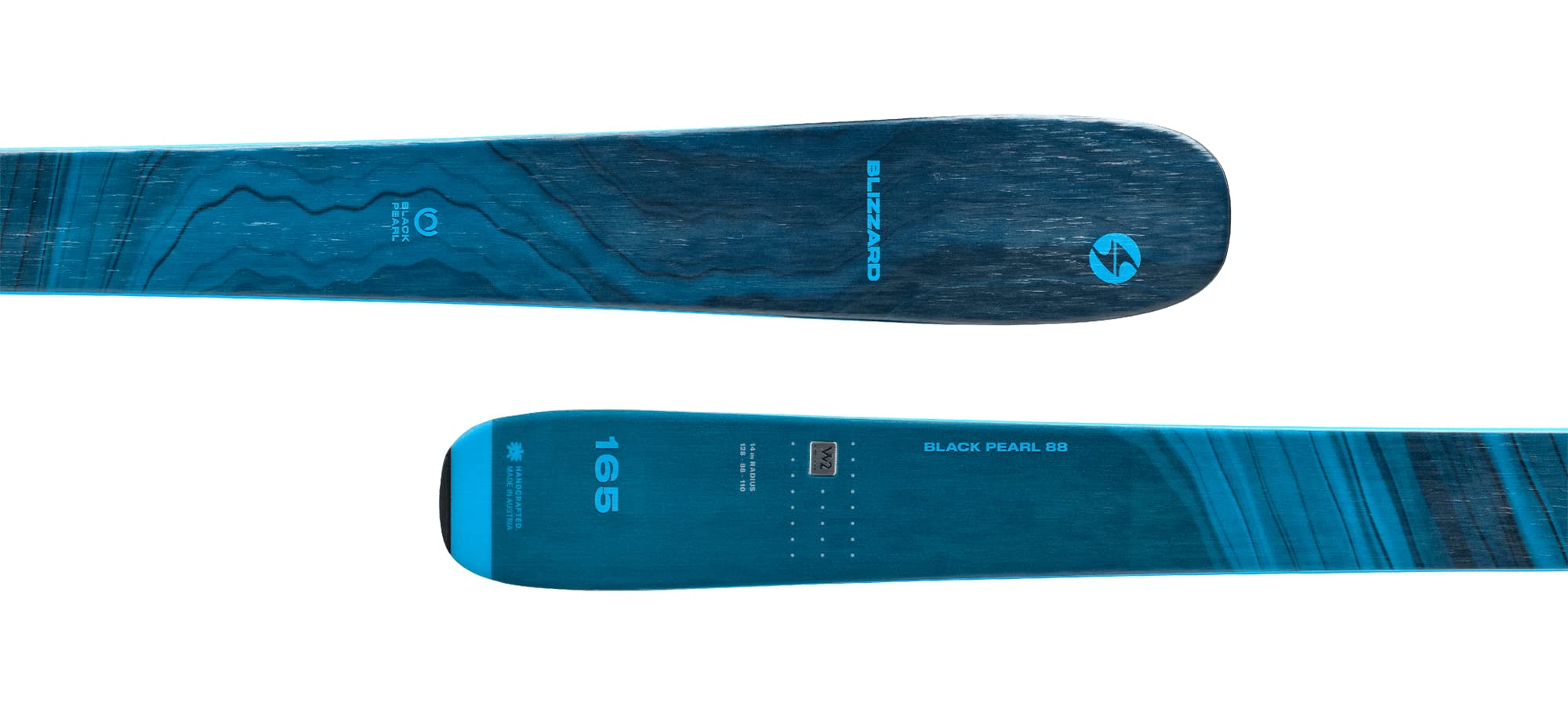 Blizzard Women's 8A227500001 Black Pearl 88 All-Mountain Freeride Lightweight Blue Skis (Bindings Not Included), Size 159