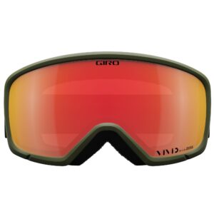 Giro Ringo Ski Goggles - Snowboard Goggles for Men, Women & Youth - Trail Green Cloud Dust Strap with VIVID Ember Lens