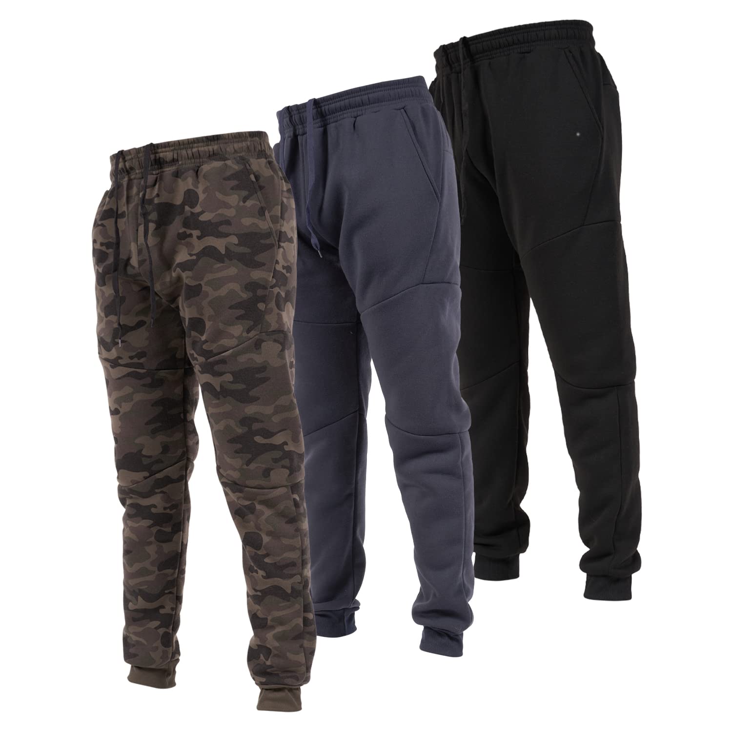 Ultra Performance Athletic Joggers for Men, Workout Sweatpants for Men, 3 Pack