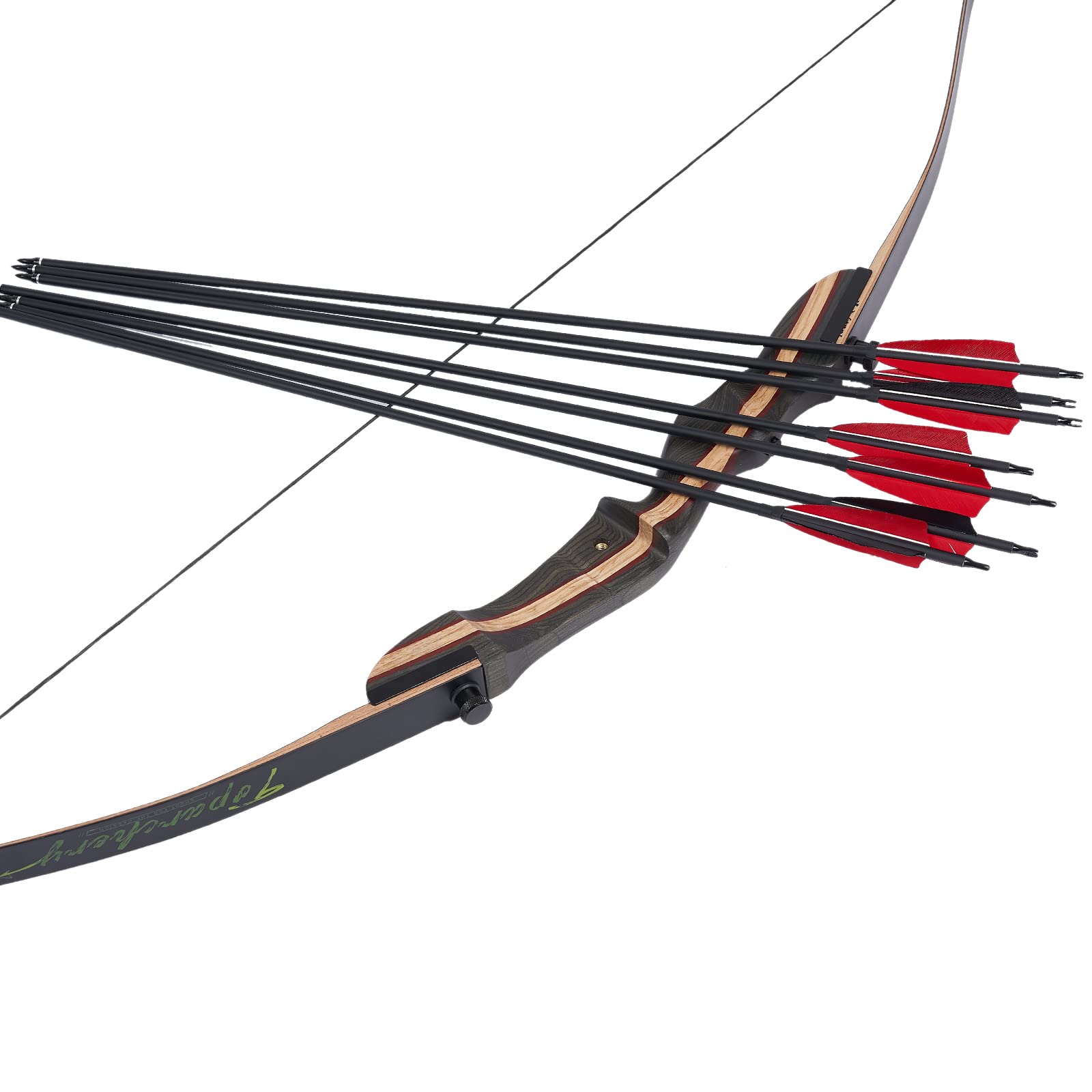 Hungtingdoor Archery 30" Carbon Arrows Hunting Arrows with 4" Turkey Feather Fletching Target Parctice Arrows with Removable Tips for Recurve Bow Compound Long bow(Pack of 12)