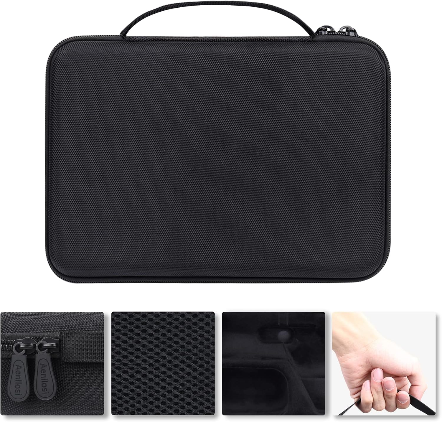 Aenllosi Hard Carrying Case Compatible with SM7B/MV7 SM7dB Vocal Dynamic Microphone for Broadcast (SM7B/MV7/ SM7dB)