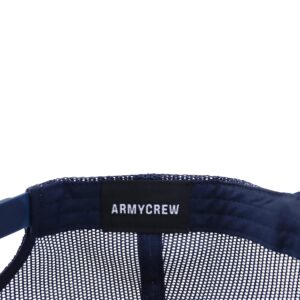 Armycrew XXL Oversize Curved Visor Foam Trucker Mesh Snapback Cap - Navy - 2XL