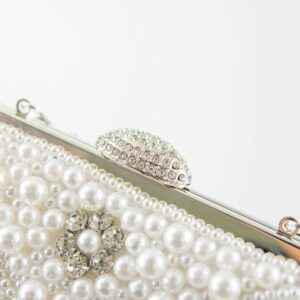 Ofuleo Evening Handbag Pearl Clutch Wedding Bag Formal Purse for Prom Party Dating Casual for Women