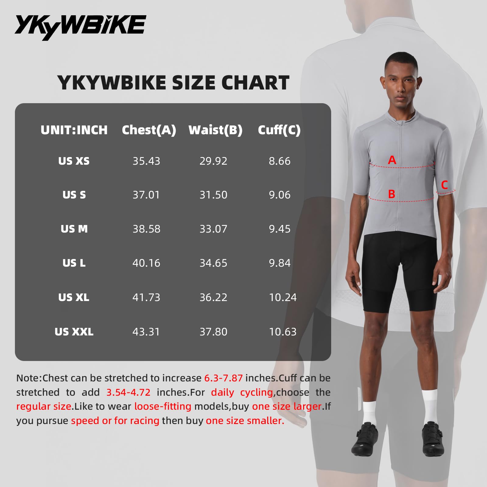 Cycling Jersey Men Aero Race Fit, Road Bike Jersey Short Sleeved,Moisture Wicking, Breathable,Zip Pocket,UPF50+ Beige