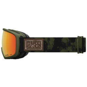 Giro Ringo Ski Goggles - Snowboard Goggles for Men, Women & Youth - Trail Green Cloud Dust Strap with VIVID Ember Lens