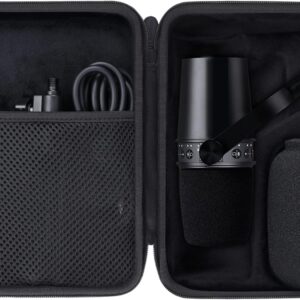 Aenllosi Hard Carrying Case Compatible with SM7B/MV7 SM7dB Vocal Dynamic Microphone for Broadcast (SM7B/MV7/ SM7dB)