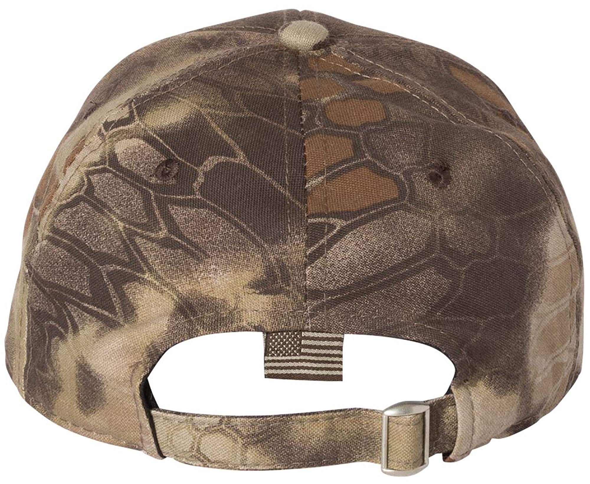 We The People Will no Comply Embroidered Structured Adjustable One Size Fits All US Flag on Bill Hat Brown Camo (BrownCamo/White)