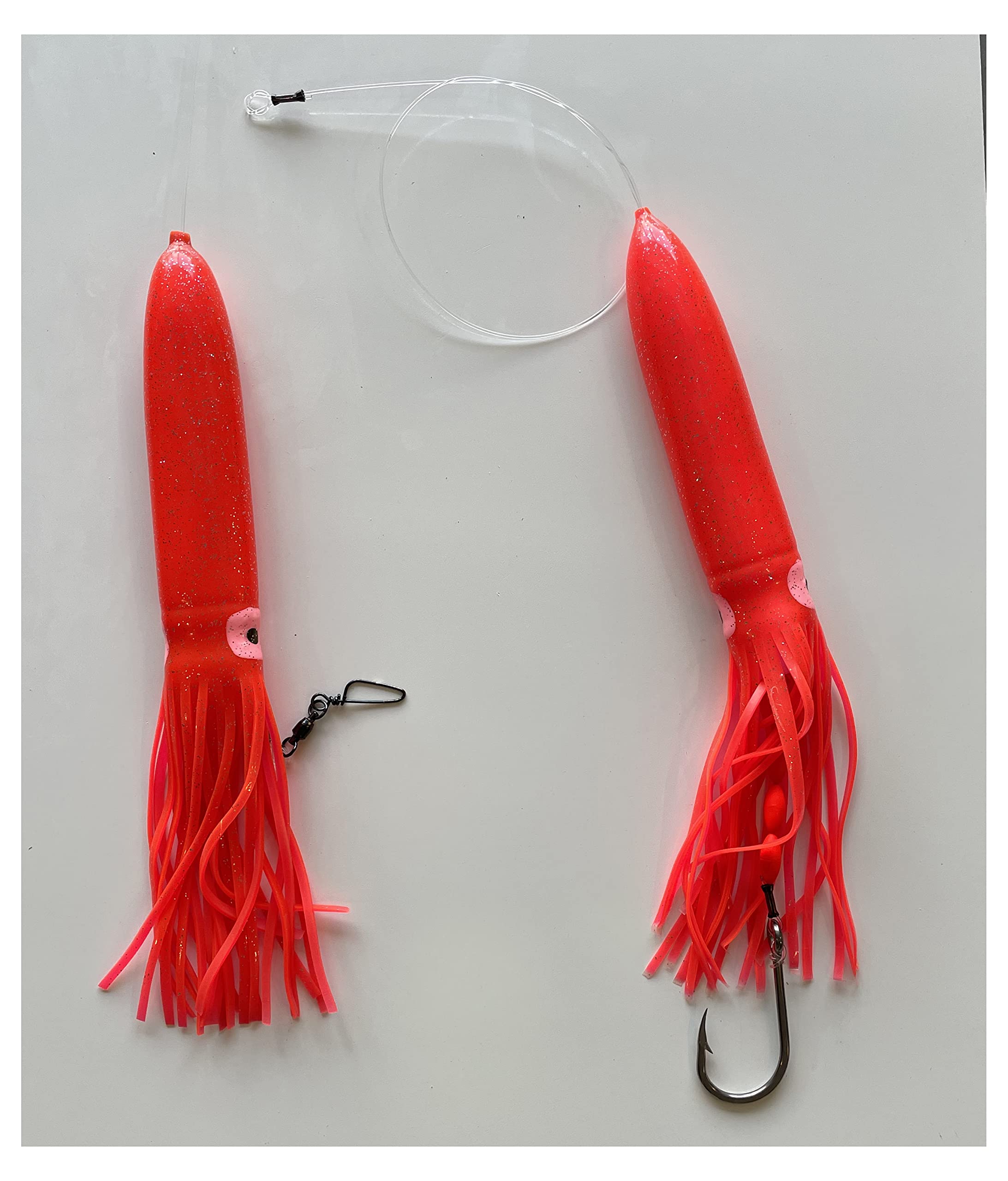 Reel Draggin' Tackle Blue Water Large Squid Daisy Chain (13 Inch Pink Squid)