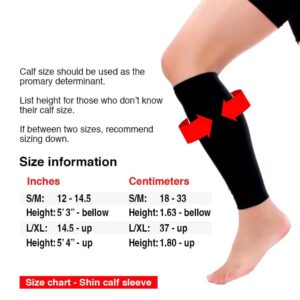 UNBROKENSHOP Shin Sleeves Pro Red 7mm Neoprene, Weightlifting, Deadlift, Rope Climb, Box Jumps for Men and Women, A Pair (S/M)