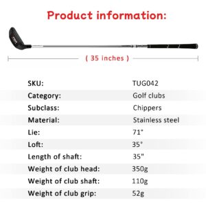 PGM Golf Club Chippers, Blade Putters for Men & Women - Easy Flop Shots – Legal for Tournament Play, Quickly Cuts Strokes from Your Short Game 35 Degree