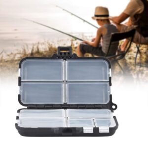 BORDSTRACT Fishing Tackle Box, 9 Compartments Plastic Fishing Lure Storage Box, Organizing Case for Lures, Baits, Hook, Jigs, Sinkers and Other Fishing Accessories