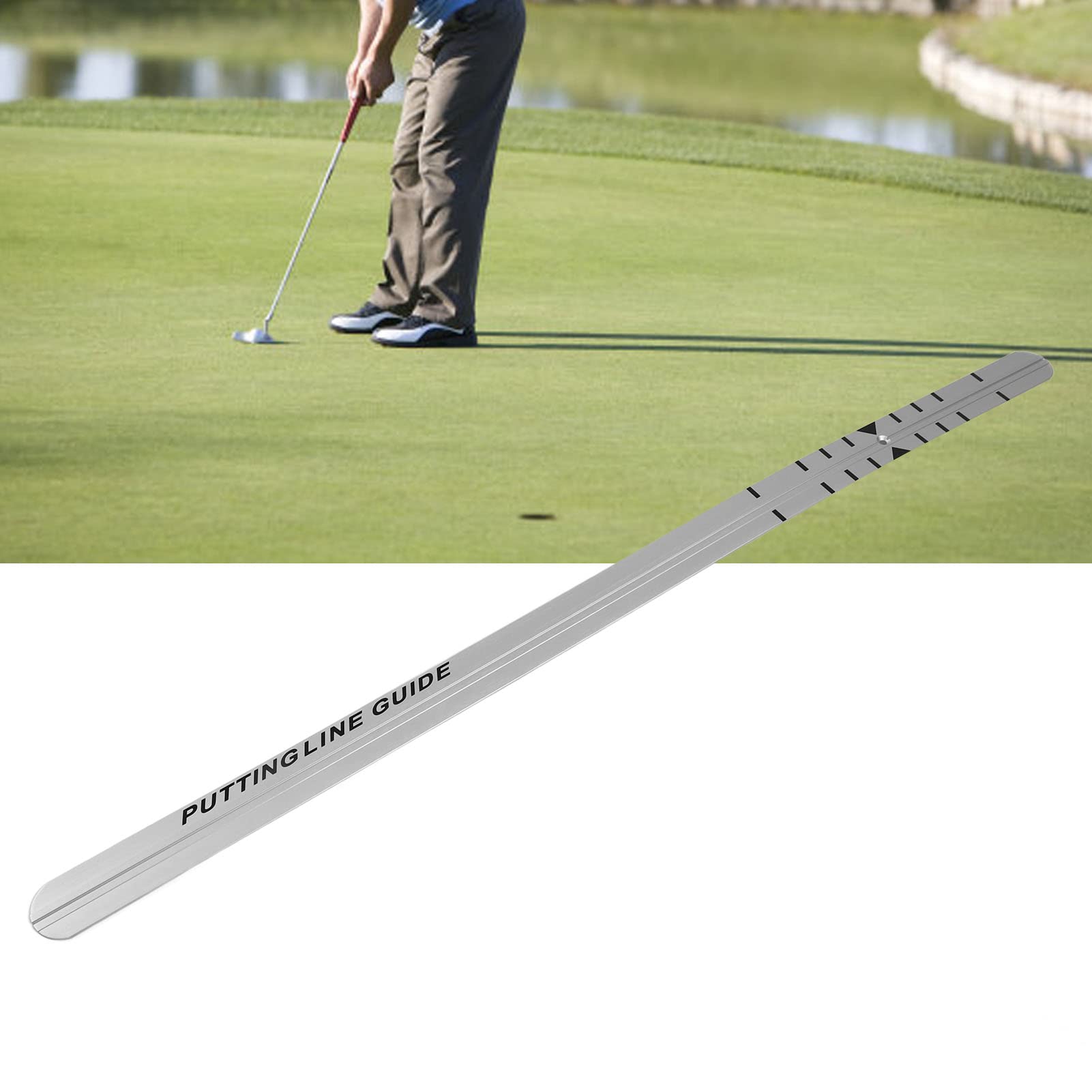 Putter Ruler, Putting Alignment Rail for Putting Green 12 Inch Ruler Putting