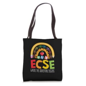 Early Childhood Special Education SPED ECSE Crew Squad Tote Bag