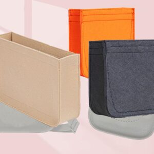 Lckaey Felt Organizer- for Evelyne III 29 PM Bags Insert- Handbag Purse insert-1003Grey-M