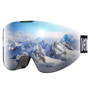 VENNERLI Ski Goggles Snow Goggles OTG Anti-Fog for Women Men Adults 100% UV 400 Protection for Outdoors