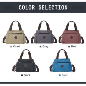 Emprier Women's Vintage Canvas Hobo Handbags Work Shoulder Crossbody Bag Tote Purses Multi-pocket Handbags