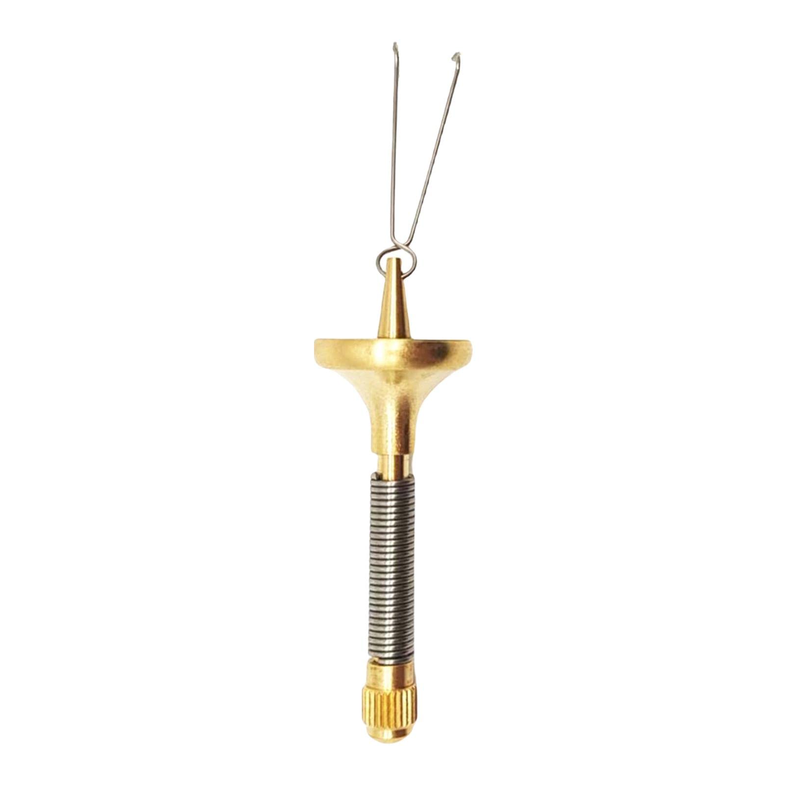 B Baosity Bobbin Threader Fly Tying Equipment Portable Fly Fishing Accessories Brass Hair Stackers Fly Tying Tool Fly Tying Bobbin for Fishing, Dubbing Twisting