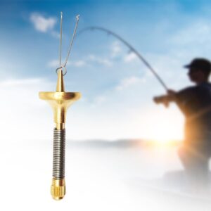 B Baosity Bobbin Threader Fly Tying Equipment Portable Fly Fishing Accessories Brass Hair Stackers Fly Tying Tool Fly Tying Bobbin for Fishing, Dubbing Twisting