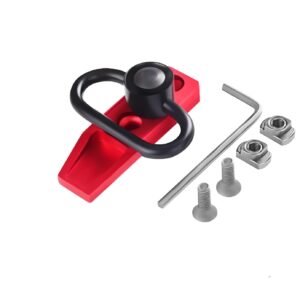 GOTICAL-Combo of 4-45 Degree Offset Mount, 5 Slot, 3 Slot Rail with Quick Detach QD S l i n g S w i v e l Mount Kit-Push Button in Durable Material in red (3, 5 Slots, & Attachment & Red Mounts .)