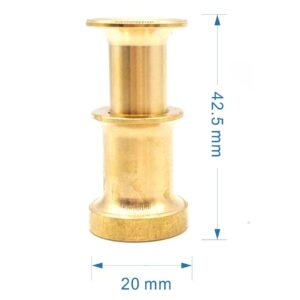 Menolana Fishing Tools Portable Fly Tying Equipment for Fly Tying Vise Fly Fishing Accessories Brass Finisher Fly Tying Bobbin for Fishing, Small Hair Stackers