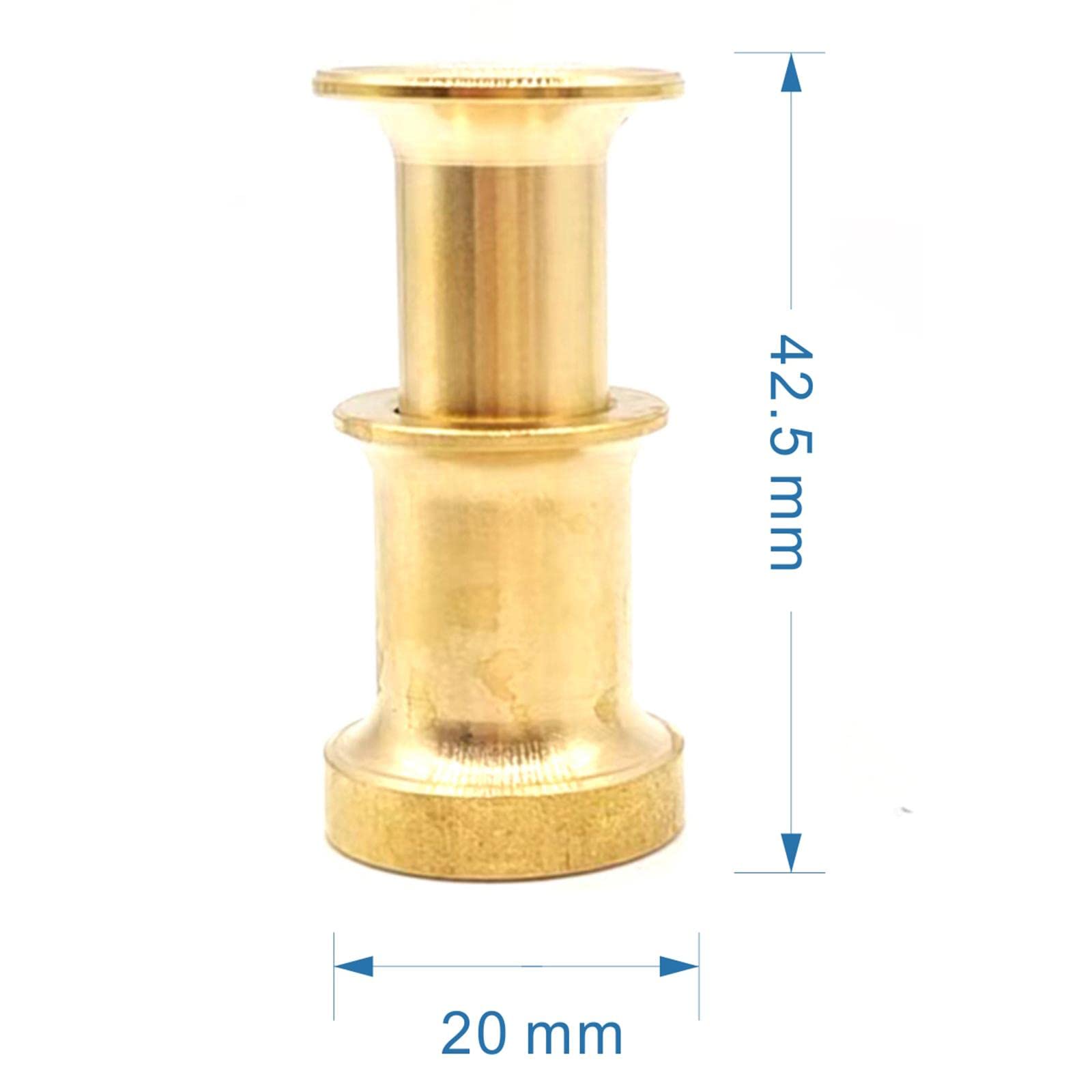 Menolana Fishing Tools Portable Fly Tying Equipment for Fly Tying Vise Fly Fishing Accessories Brass Finisher Fly Tying Bobbin for Fishing, Small Hair Stackers