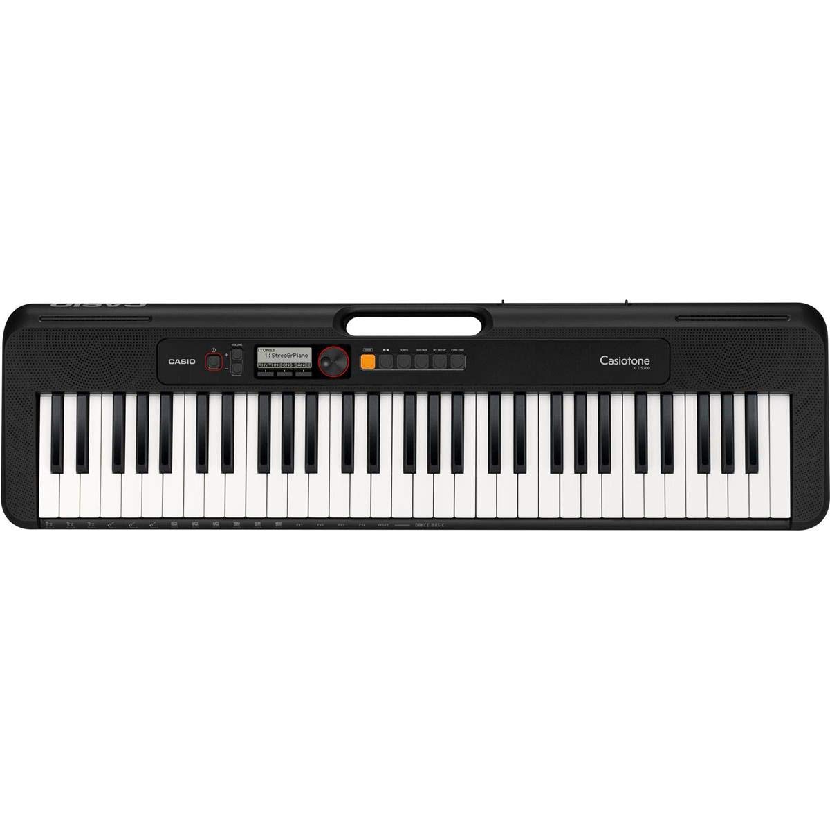 Casio CT-S200 61-Key Digital Piano Style Portable Keyboard with 48 Note Polyphony and 400 Tones, Black (Open Box)