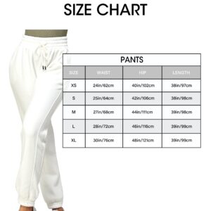 IUUI Sweatpants for Women High Stacked Waist Fleece Womens Joggers with Pockets Lounge Pants for Yoga Workout Running Taupe