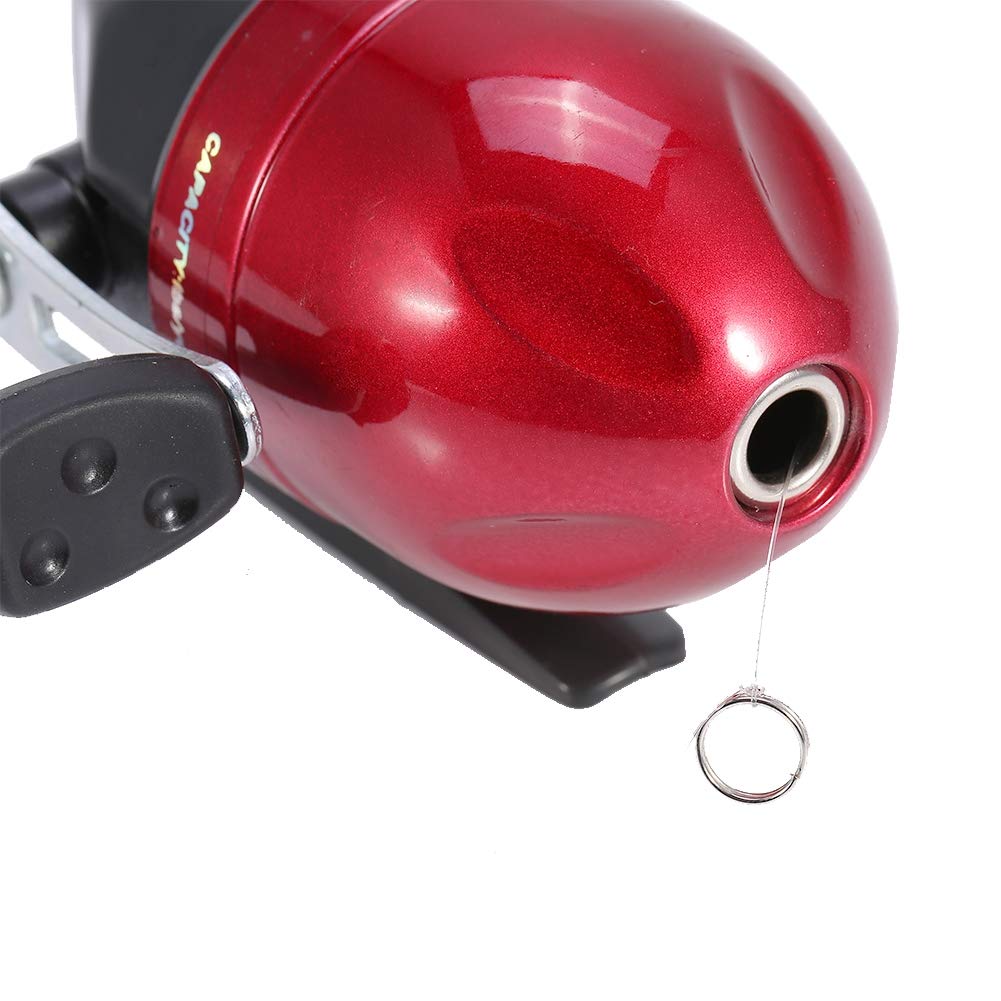 BORDSTRACT Closed Face Fishing Reel, Built in Close Tackle with Fishing Line, Spincast Reel for Fly Fishing, Bait Casting Fishing, Freshwater