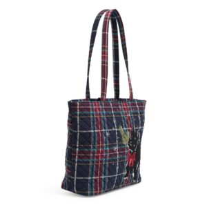 Vera Bradley Women's Cotton Small Vera Tote Bag, Scottie Dog - Recycled Cotton, One Size