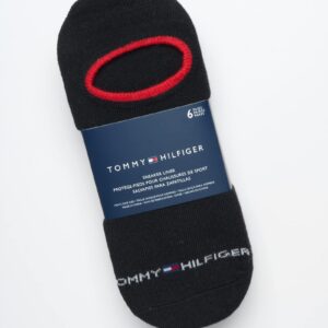 Tommy Hilfiger Men's Athletic Socks - Cushion Sport Liners (6 Pack), Size 7-12, Black