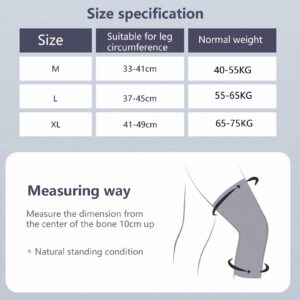 Grebest 1 Pc Knee Brace,Knee Pad Fixed Meniscus Relief Joint Pain Breathable Knee Brace with Side Stabilizers for Running, Basketball, Weightlifting, Gym, Workout, Sports White M M