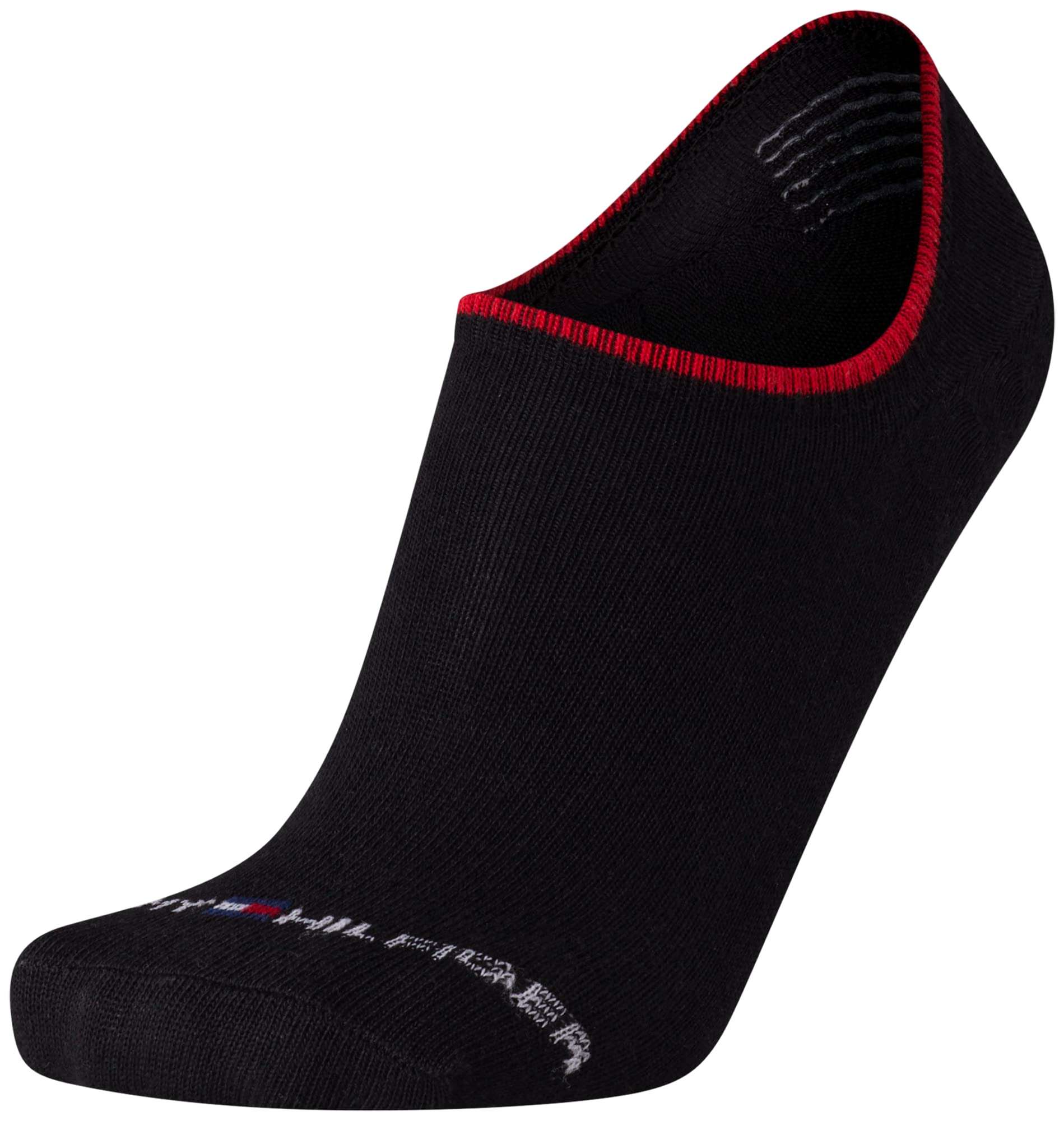 Tommy Hilfiger Men's Athletic Socks - Cushion Sport Liners (6 Pack), Size 7-12, Black