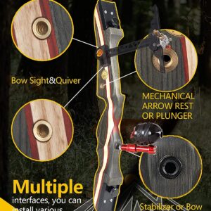 TOPARCHERY 62" Recurve Bow,Bow and Arrow Adult - Archery Bow Set for Adults