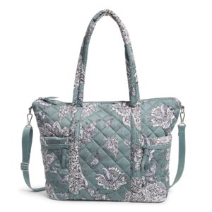 Vera Bradley Women's Performance Twill Large Multi-Strap Tote Bag, Tiger Lily Blue Oar, One Size