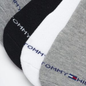 Tommy Hilfiger Men's Athletic Socks - Cushion Sport Liners (6 Pack), Size 7-12, Grey Assorted