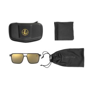 Leupold Bridger Performance Eyewear with Matte Black Frames and Bronze Mirror Lenses