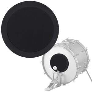 impresa [2 pack] kick drum mute pads for silent bass drum - mute pad for quiet drum practice - practice peacefully with drum dampeners - kick drum practice pad for drum muffling - drum mutes pack