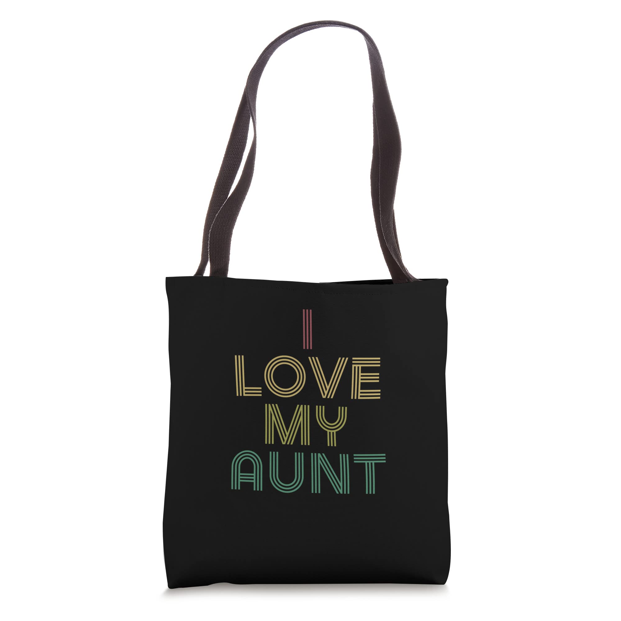 I Love My Aunt Shirt Distressed Vintage Retro 70s Tote Bag