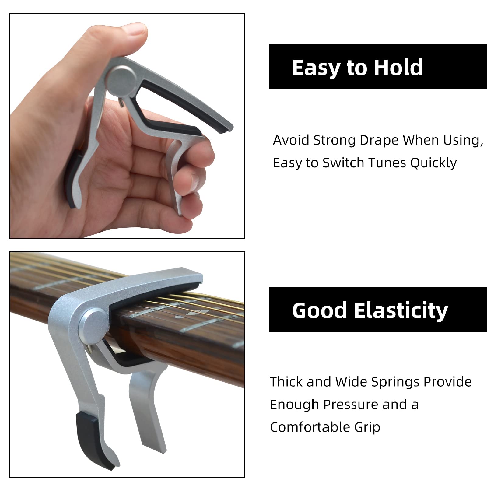 SAPHUE Guitar Capo (silver)