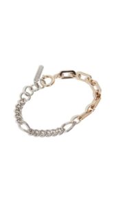 justine clenquet women's vesper bracelet, gold & silver, one size