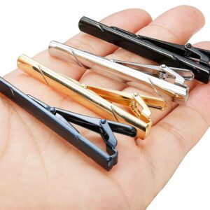 Erioctry Mens Stainless Steel Tie Clips Minimalist Necktie Tie Bar Clasp Clip Clamp Pins Best Gift For Men Business Party Wedding Best Gift and Daily Life