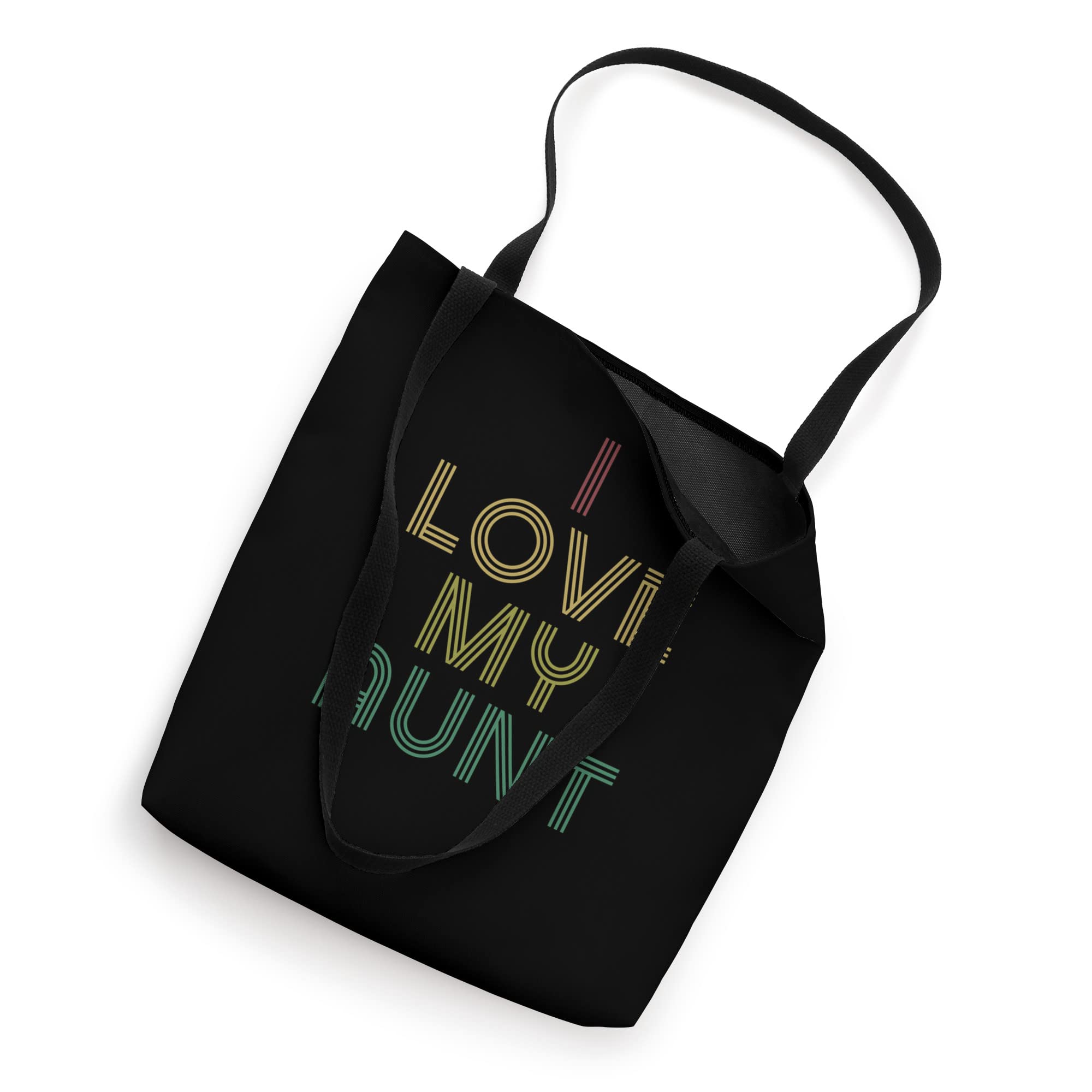 I Love My Aunt Shirt Distressed Vintage Retro 70s Tote Bag