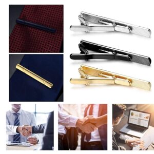 Erioctry Mens Stainless Steel Tie Clips Minimalist Necktie Tie Bar Clasp Clip Clamp Pins Best Gift For Men Business Party Wedding Best Gift and Daily Life