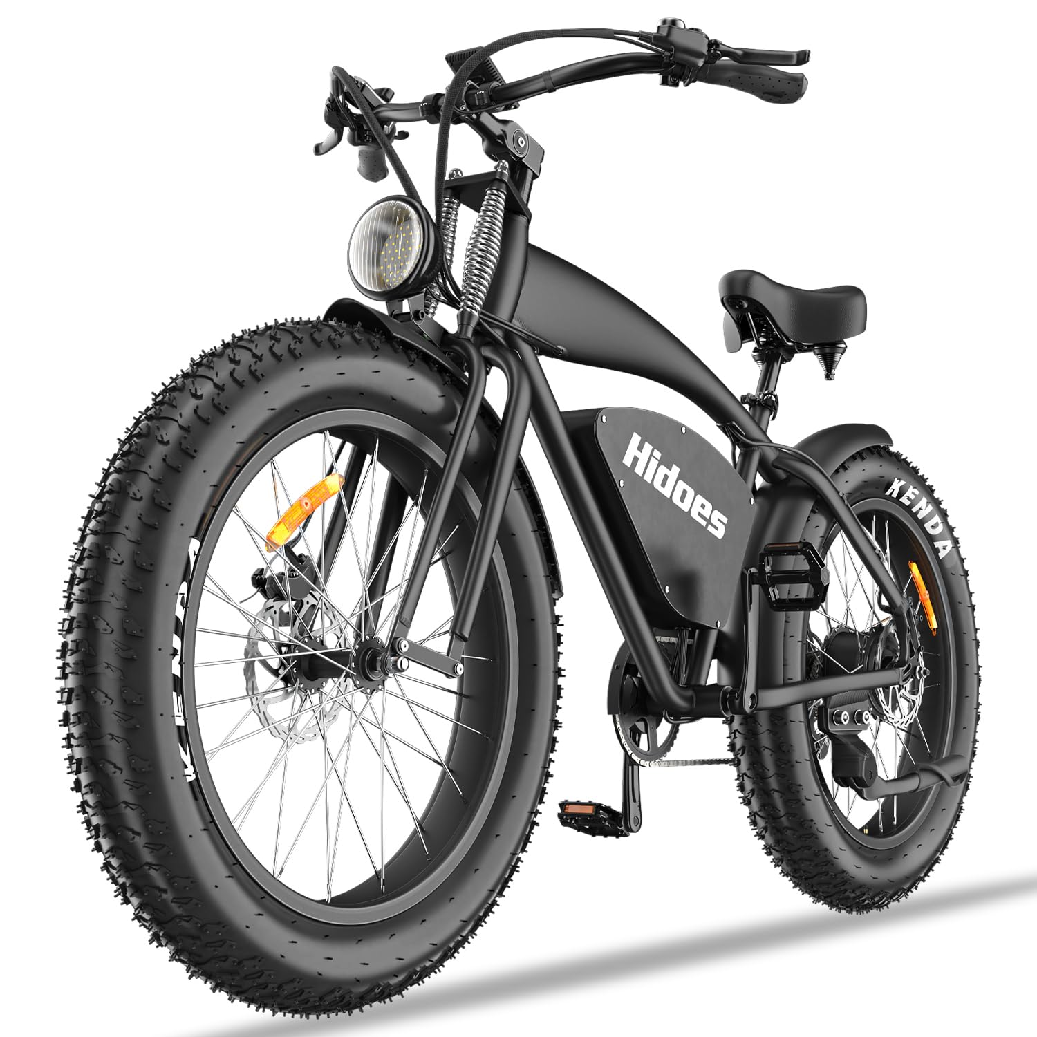 Kanpe Electric Bicycle for Adults with 48V 18.2Ah Battery,1200W Motor 34Mph,Hidoes 26" * 4" E Bike for Adults Electric Mountain Bike for Men,Commuter E-Bike Fat tire Electric Bike Shimano 7-Speed