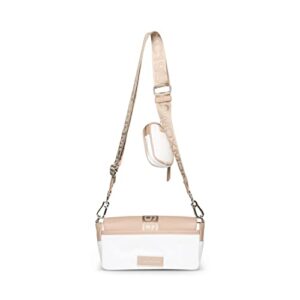 Steve Madden Move Utility Crossbody Bag, White/Tan