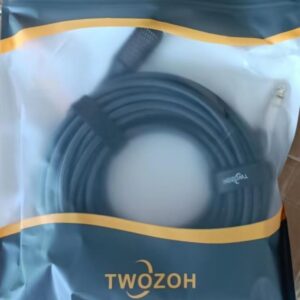 Twozoh XLR Male to 1/4 TRS Stereo Audio Cable 30FT, Braided Jack 6.35mm to XLR Male 3Pin Guitar Cable (Professional/HiFi)