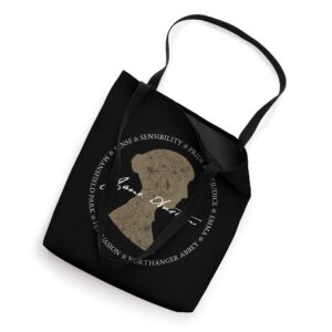 Jane Austen Persuasion Pride Prejudice Book Titles Design Tote Bag