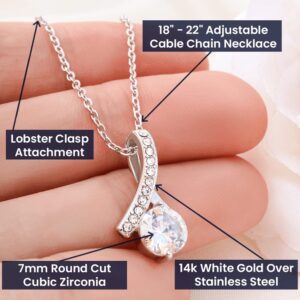 FG Family Gift Mall Get Well Soon Gifts For Women, Encouragement Gifts For Women, Stainless Steel, Cubic Zirconia